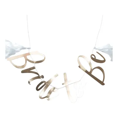 Bokstavsgirlang Guld Bride to Be