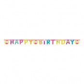 Bokstavsgirlang Happy Birthday Cupcake
