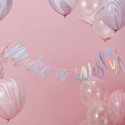 Bokstavsgirlang Make A Wish!