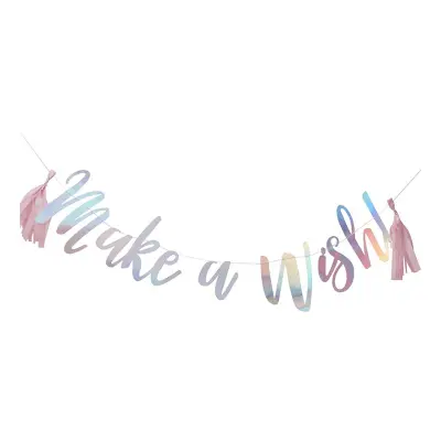 Bokstavsgirlang Make A Wish!