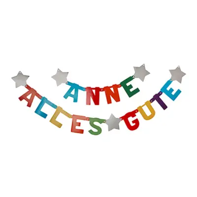 Bokstavsgirlang med Siffror