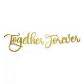 Bokstavsgirlang Together Forever