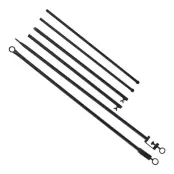 Bordsstång Metall med Tving - Svart