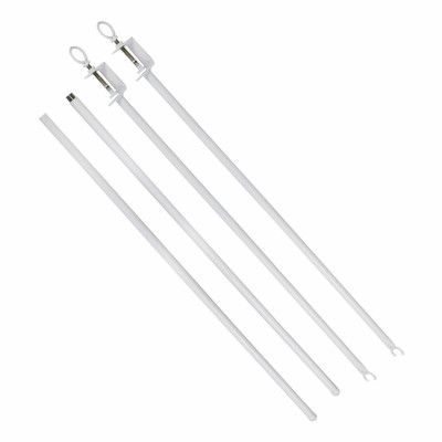 Bordsstång Metall med Tving - Vit