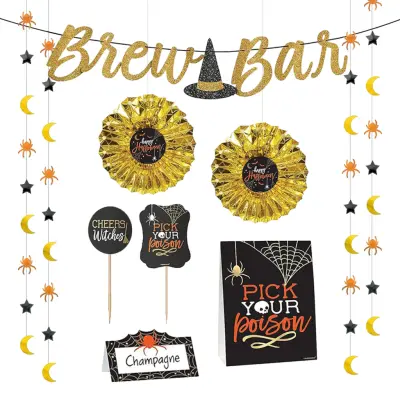 Dekorationskit Halloween Brew Bar - 23-pack