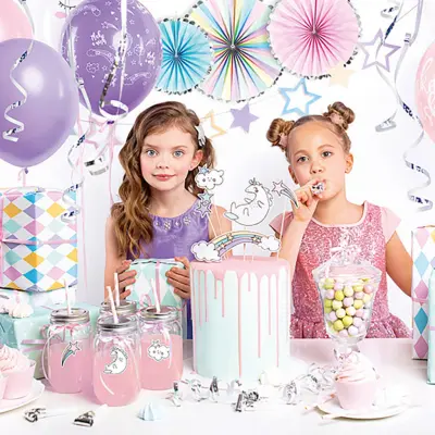 Dekorationspaket Unicorn - 35 delar