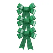 Dekorationsrosetter Metallic Grön - 3-pack