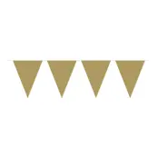 Vimpelgirlang Mini Guld - 3 m