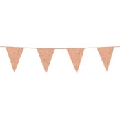 Vimpelgirlang Glitter Roséguld