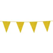 Vimpelgirlang Guld Glitter