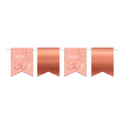 Flaggirlang Happy 30th Lush Blush