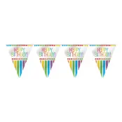 Vimpelgirlang Happy Birthday Rainbow