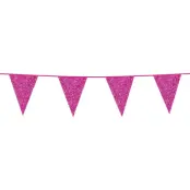 Vimpelgirlang Hot Pink Glitter
