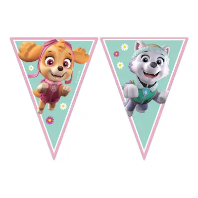 Flaggirlang Paw Patrol Skye & Everest - 6-pack