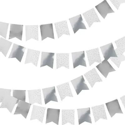 Flaggirlang Prickig/Silver Metallic