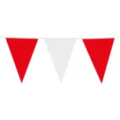 Flaggirlang Röd/Vit - 10 meter