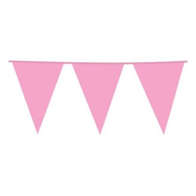 Flaggirlang Rosa - 10 meter