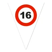 Flaggirlang Trafikskylt 16