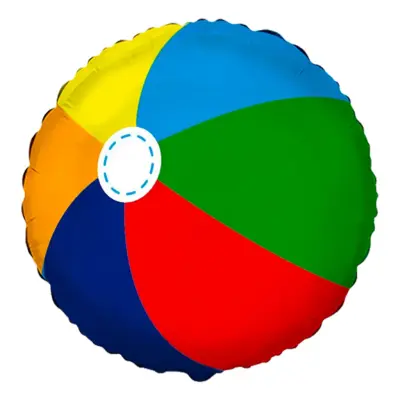 Folieballong Badboll Flerfärgad