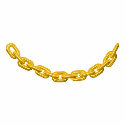 Folieballong Girlang Kedja Guld