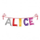 Ballonggirlang Folie Namn - Alice