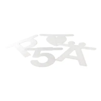 Gör-Det-Själv XL Girlang - Silverglitter