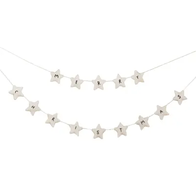 Girlang av Stjärnor Merry Christmas