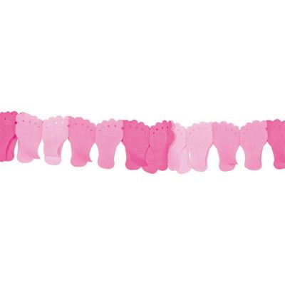 Girlang barnfötter rosa 600 cm