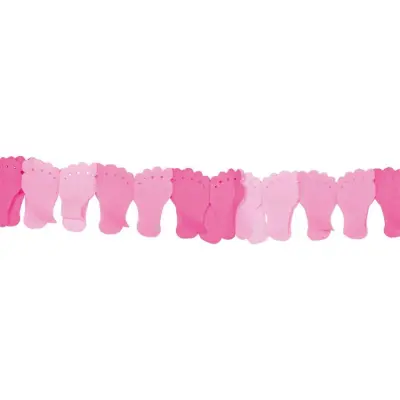 Girlang barnfötter rosa 600 cm