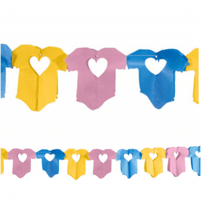 Girlang bebiskläder 600 cm flera färger