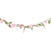 Girlang Blommor Rosa/Grön