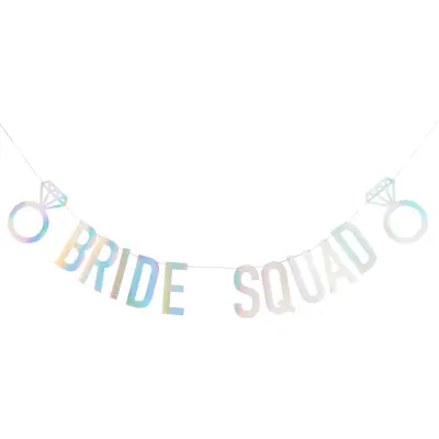 Girlang Bride Squad Färgskimrande