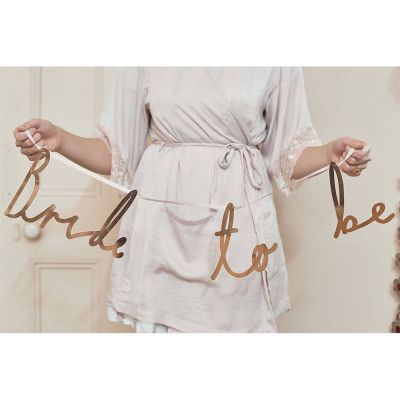 Girlang Bride To Be Guld Metallic