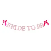 Girlang Bride to Be Rosa med Rosetter