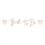 Girlang Bride to Be Roséguld