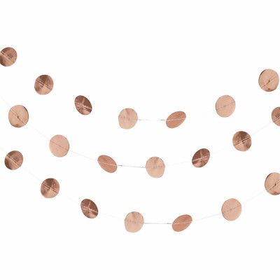 Girlang Cirklar Roséguld