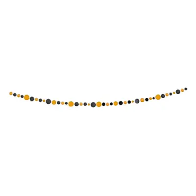 Girlang Cirklar Svart/Orange