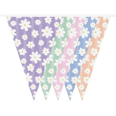 Girlang Daisy Blommor Pastell