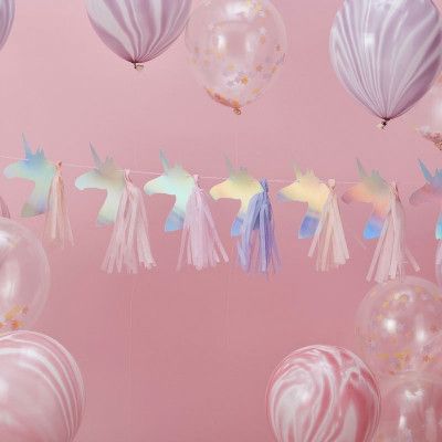 Girlang Enhörningar med Tofs