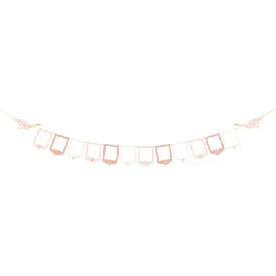 Girlang Fotoramar Baby Roséguld