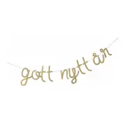 Girlang Gott Nytt År Guld Glitter