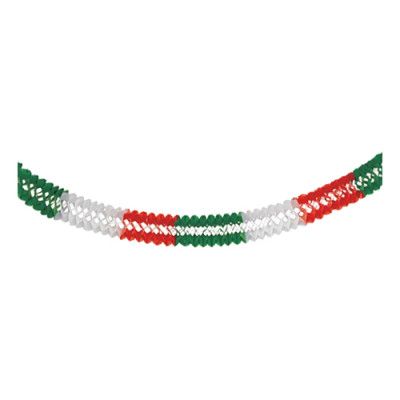 Girlang Grön/Vit/Röd