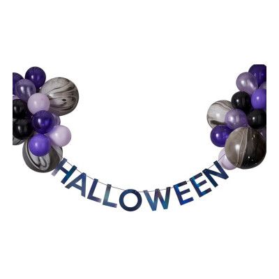 Girlang Halloween med Ballonger Flerfärgad