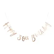 Girlang Happy 30th Birthday Guld Metallic