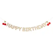Girlang Happy Birthday Körsbär