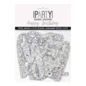 Girlang Happy Birthday Silverskimrande