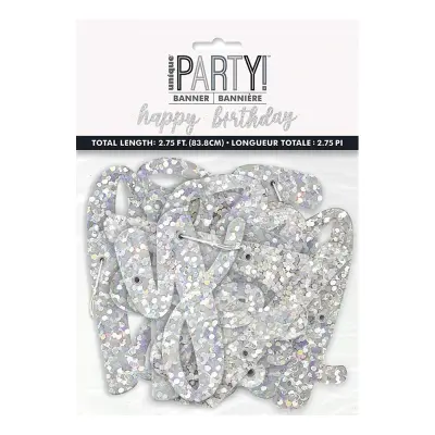 Girlang Happy Birthday Silverskimrande