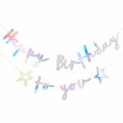 Girlang Happy Birthday To You Färgskimrande