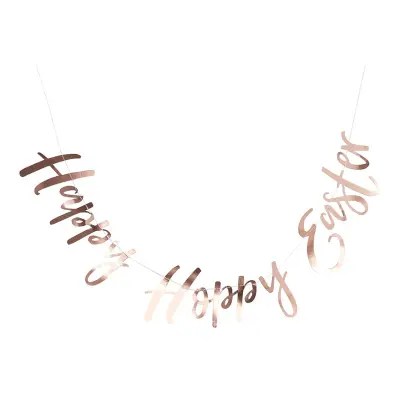 Girlang Happy Easter Roséguld