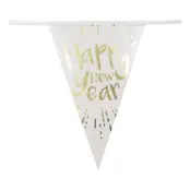 Girlang Happy New Year Guldmetallic